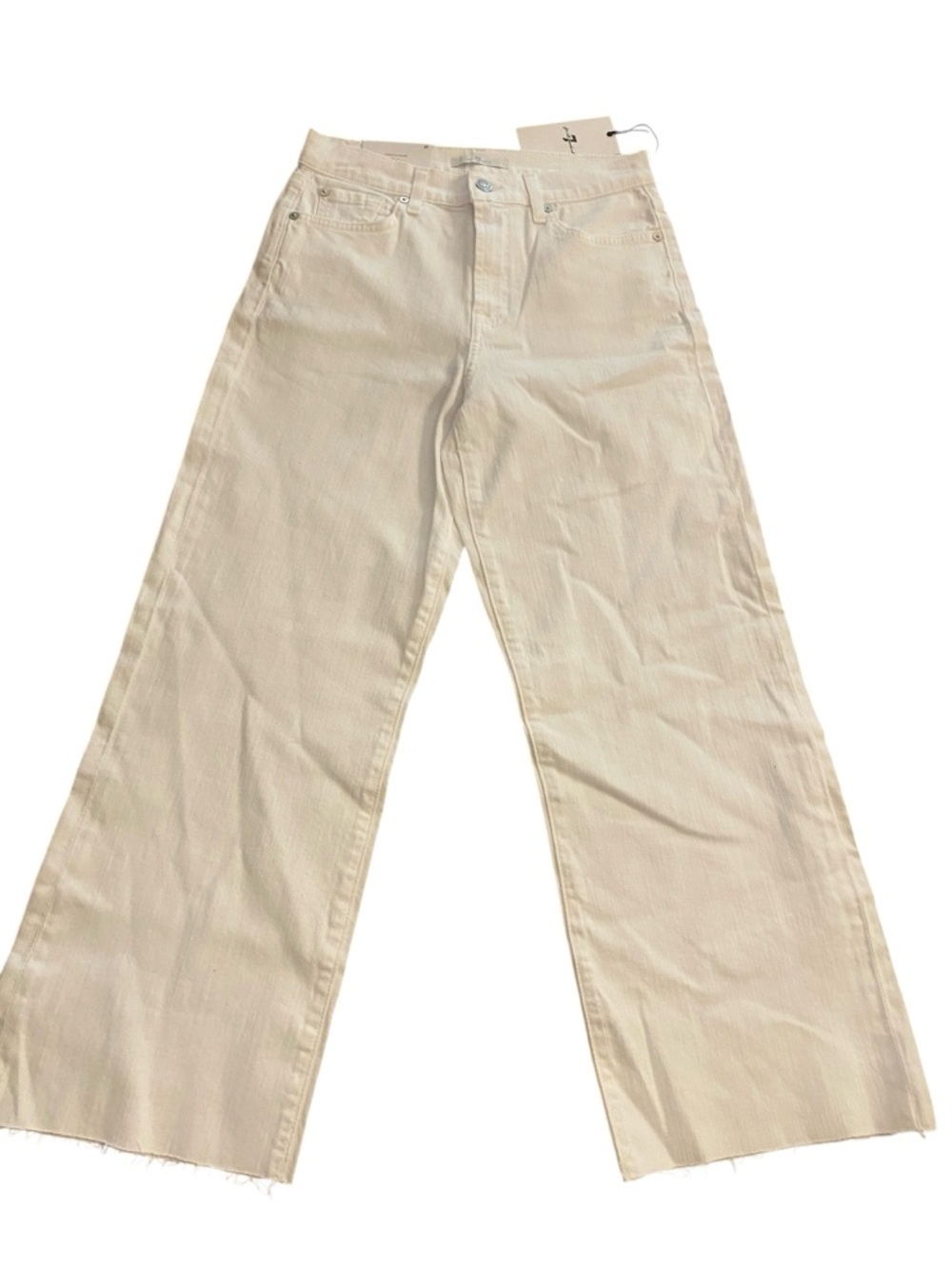 7 For All Mankind Women’s White Cropped Alexa Jeans New size 27